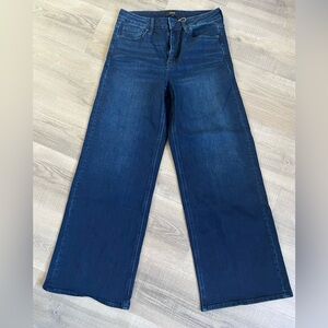 NWT Quince Bella Stretch Wide Leg Jeans in Deep Sea Blue, Size 29, 30in inseam